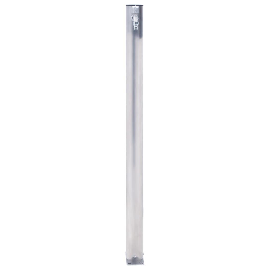 Colonna d'Acqua da Giardino 80 cm Acciaio Inox Rotonda 364502