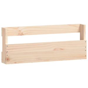 Scarpiere a Parete 2 pz 59x9x23 cm Legno Massello di Pino 833273