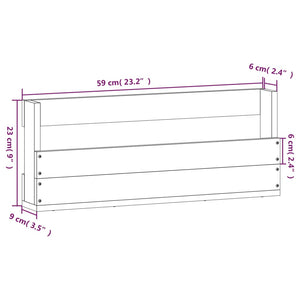 Scarpiere a Parete 2 pz 59x9x23 cm Legno Massello di Pino 833273