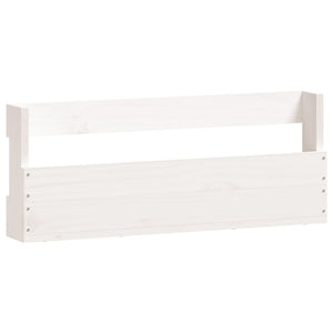 Scarpiere a Parete 2 pz Bianco 59x9x23cm Legno Massello di Pino 833274