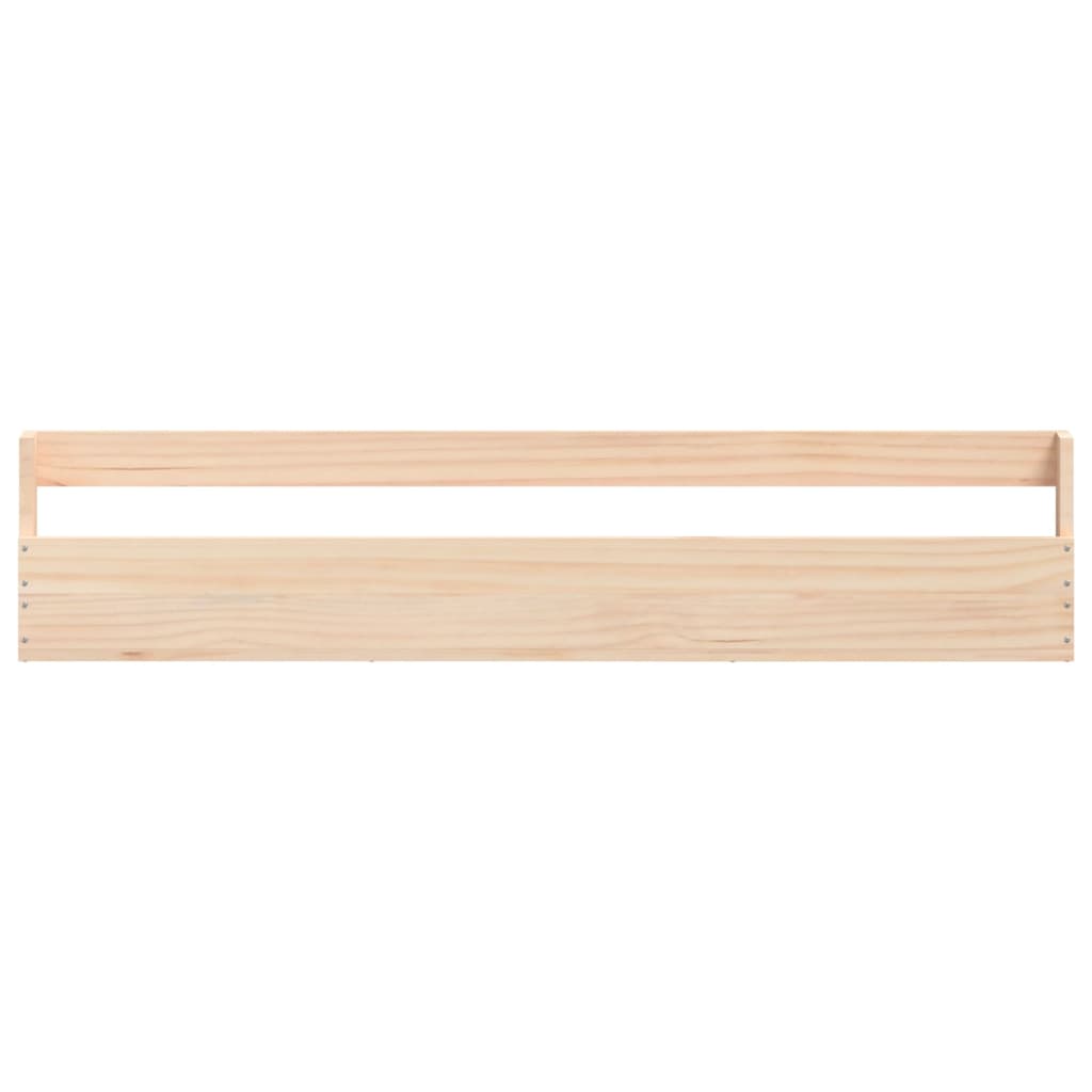 Scarpiere a Parete 2 pz 110x9x23 cm Legno Massello di Pino 833275