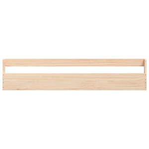 Scarpiere a Parete 2 pz 110x9x23 cm Legno Massello di Pino 833275