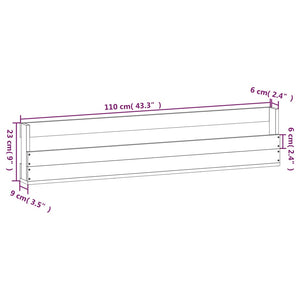 Scarpiere a Parete 2 pz 110x9x23 cm Legno Massello di Pino 833275