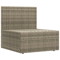 Set Divani da Giardino 9 pz con Cuscini in Polyrattan Grigio 3187178