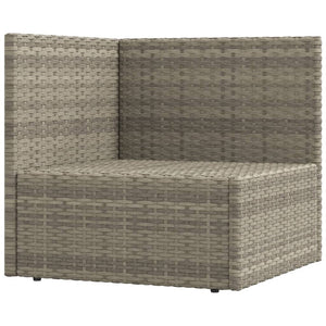 Set Divani da Giardino 9 pz con Cuscini in Polyrattan Grigio 3187209