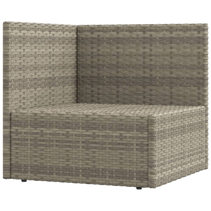 Set Divani da Giardino 6 pz con Cuscini in Polyrattan Grigio 3187213