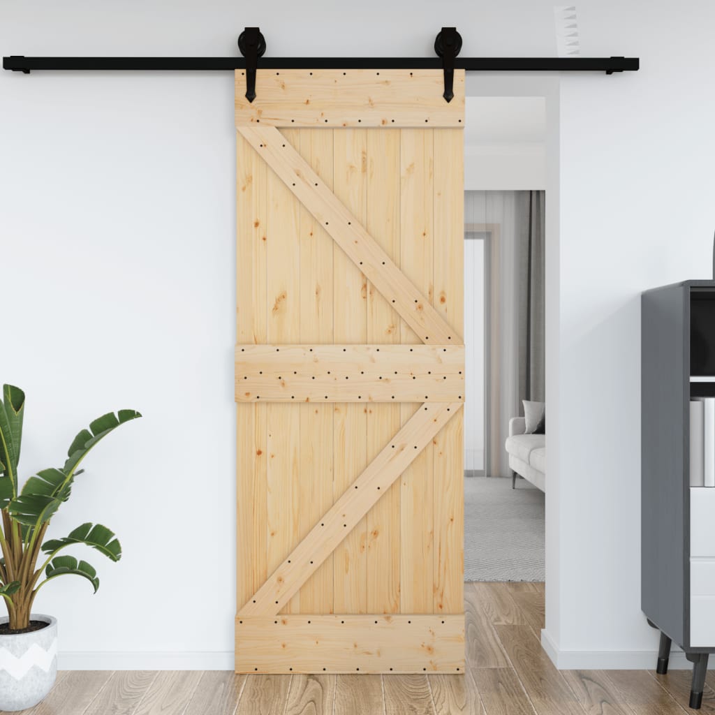 Porta 70x210 cm in Legno Massello di Pino 154427