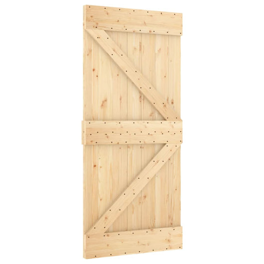 Porta 95x210 cm in Legno Massello di Pino 154429