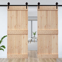 Porta NARVIK 95x210 cm in Legno Massello di Pinocod mxl 97278