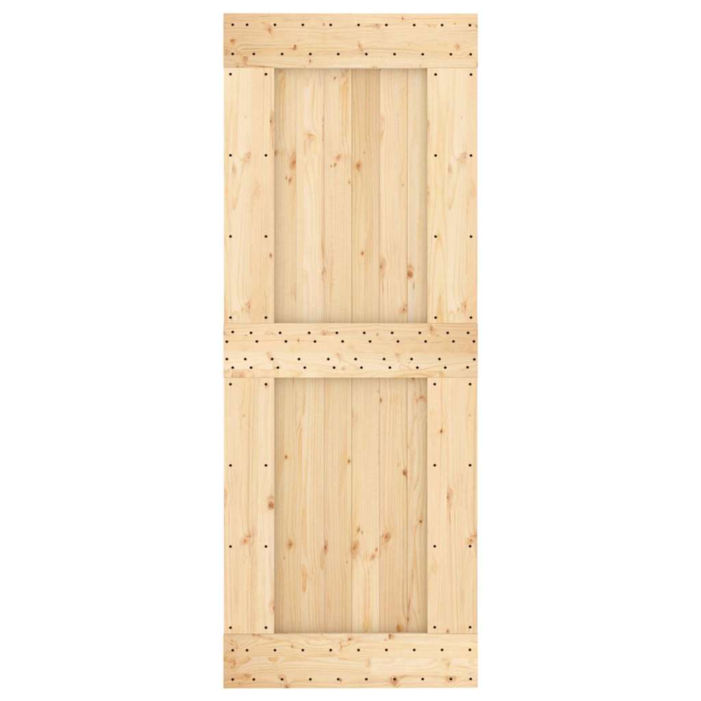 Porta 80x210 cm in Legno Massello di Pino 154437