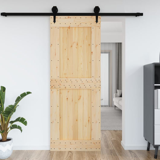 Porta 85x210 cm in Legno Massello di Pino 154438