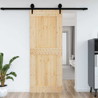 Porta 90x210 cm in Legno Massello di Pino 154439