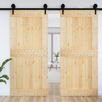 Porta NARVIK 100x210 cm in Legno Massello di Pinocod mxl 97435