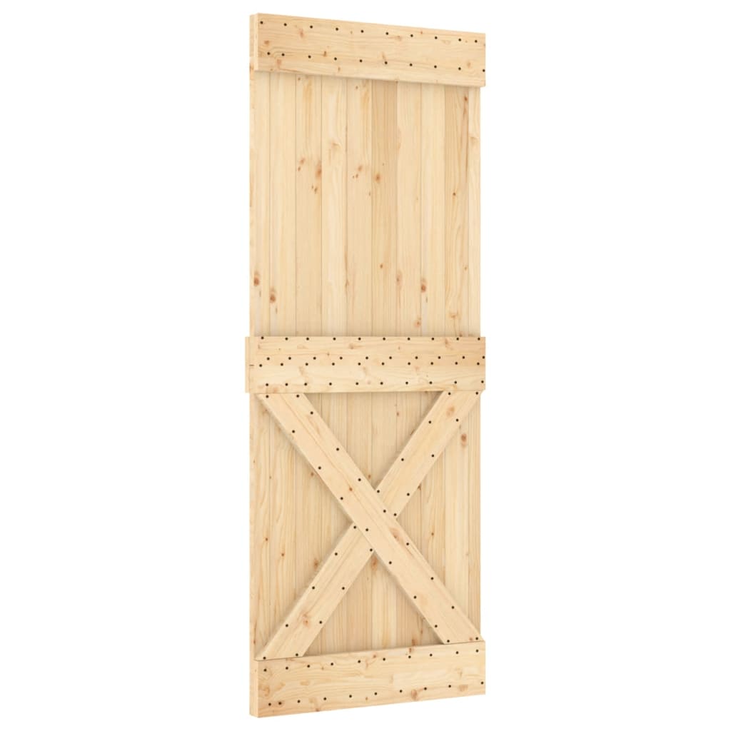 Porta 80x210 cm in Legno Massello di Pino 154443