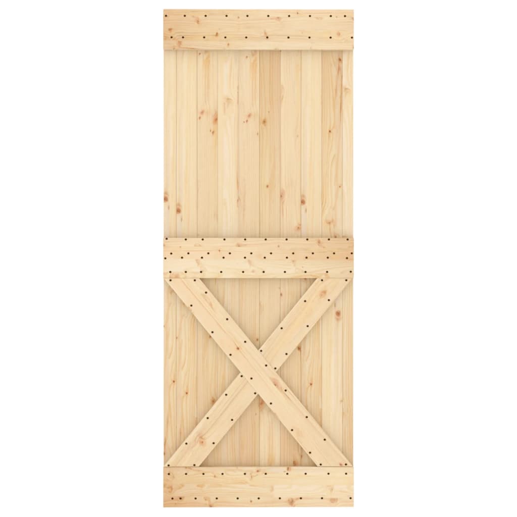 Porta 80x210 cm in Legno Massello di Pino 154443