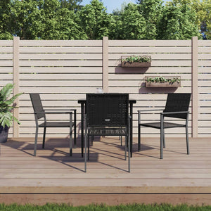 Set da Pranzo da Giardino 5 pz in Polyrattan e Acciaiocod mxl 77204