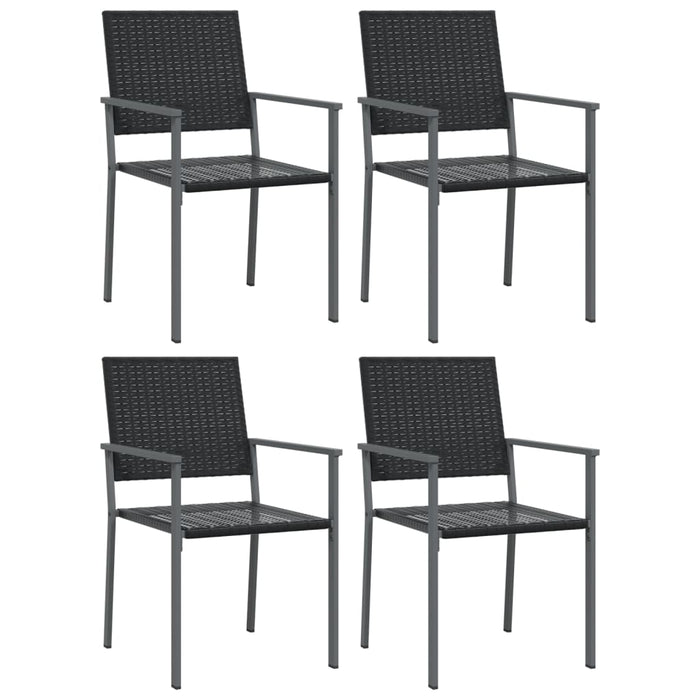 Set da Pranzo da Giardino 5 pz in Polyrattan e Acciaio 3187011