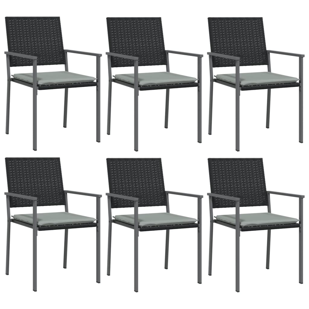 Set da Pranzo da Giardino 7 pz in Polyrattan e Acciaio 3187031