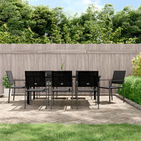 Set da Pranzo da Giardino 9 pz in Polyrattan e Acciaiocod mxl 100600