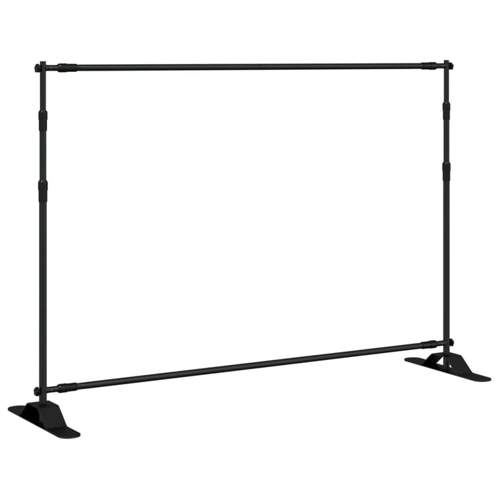 Supporti per Fondali 2 pz Neri 305x243 cm in Acciaiocod mxl 82799