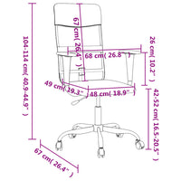 Sedia da Ufficio Grigio Scuro in Tessuto 353018