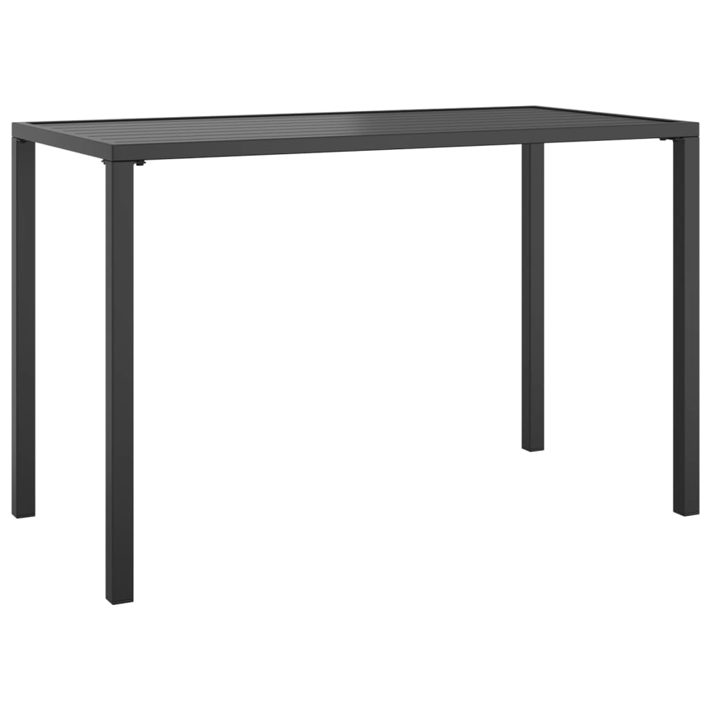 Tavolo da Pranzo da Giardino Antracite 110x54x70 cm Acciaiocod mxl 129835