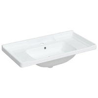 Lavandino da Bagno Bianco 91,5x48x23cm Rettangolare in Ceramica 153707