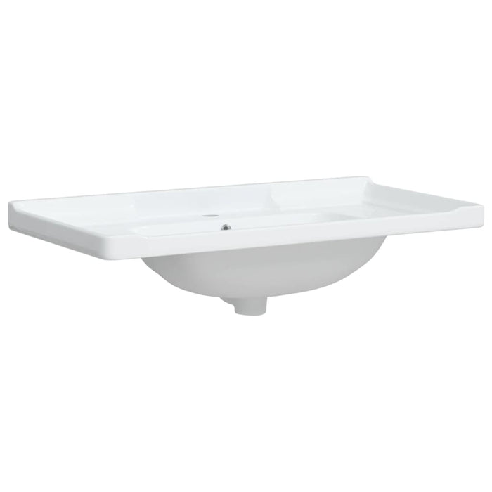 Lavandino da Bagno Bianco 91,5x48x23cm Rettangolare in Ceramica 153707