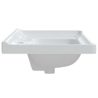 Lavandino da Bagno Bianco 91,5x48x23cm Rettangolare in Ceramica 153707