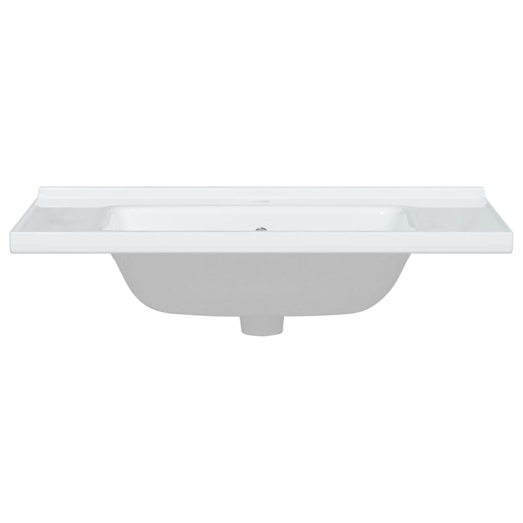 Lavandino da Bagno Bianco 81x48x19,5cm Rettangolare in Ceramica 153711