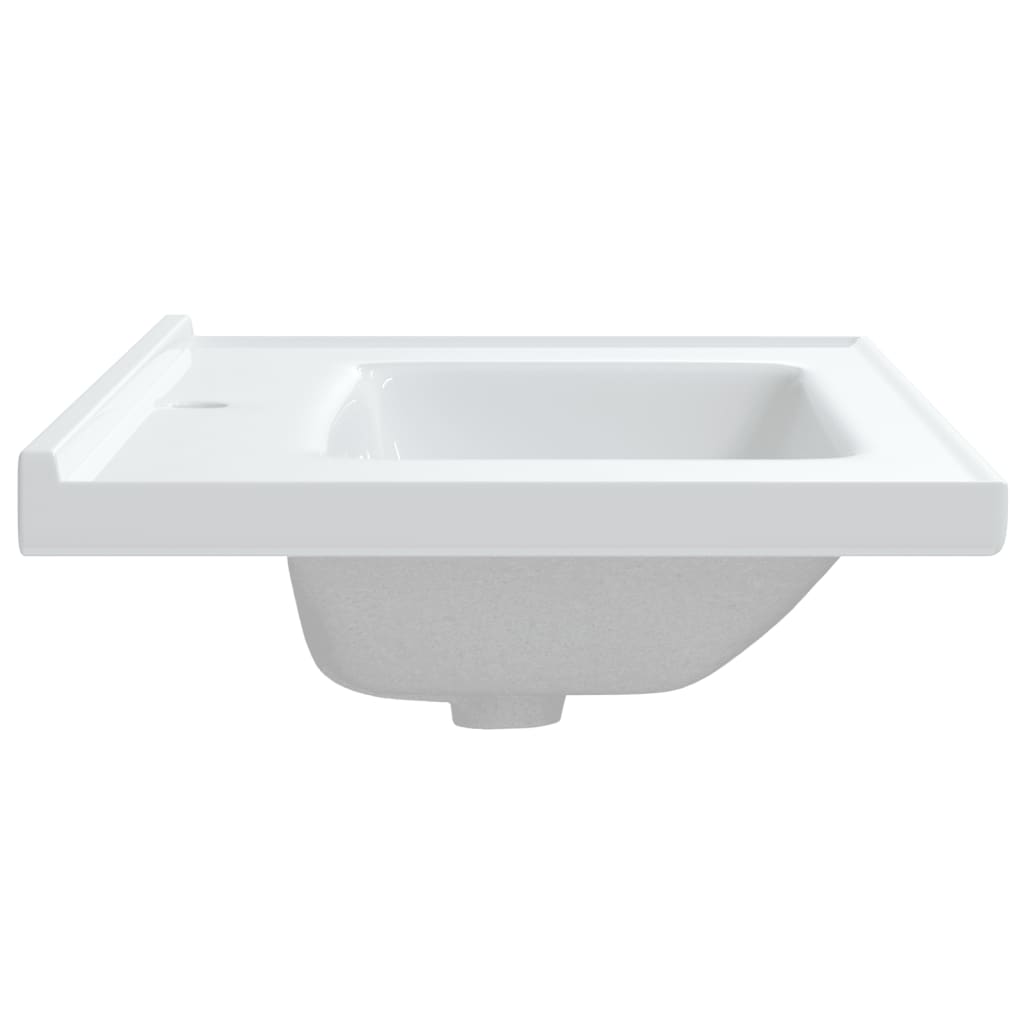 Lavandino da Bagno Bianco 81x48x19,5cm Rettangolare in Ceramica 153711