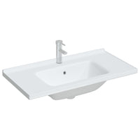 Lavandino da Bagno Bianco 91,5x48x19,5 cm Rettangolare Ceramicacod mxl 119047