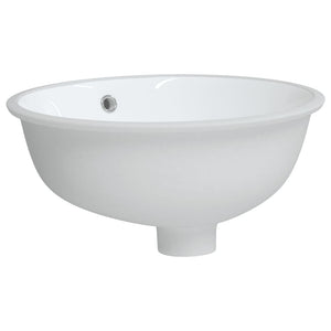 Lavandino da Bagno Bianco 38,5x33,5x19 cm Ovale in Ceramicacod mxl 71081