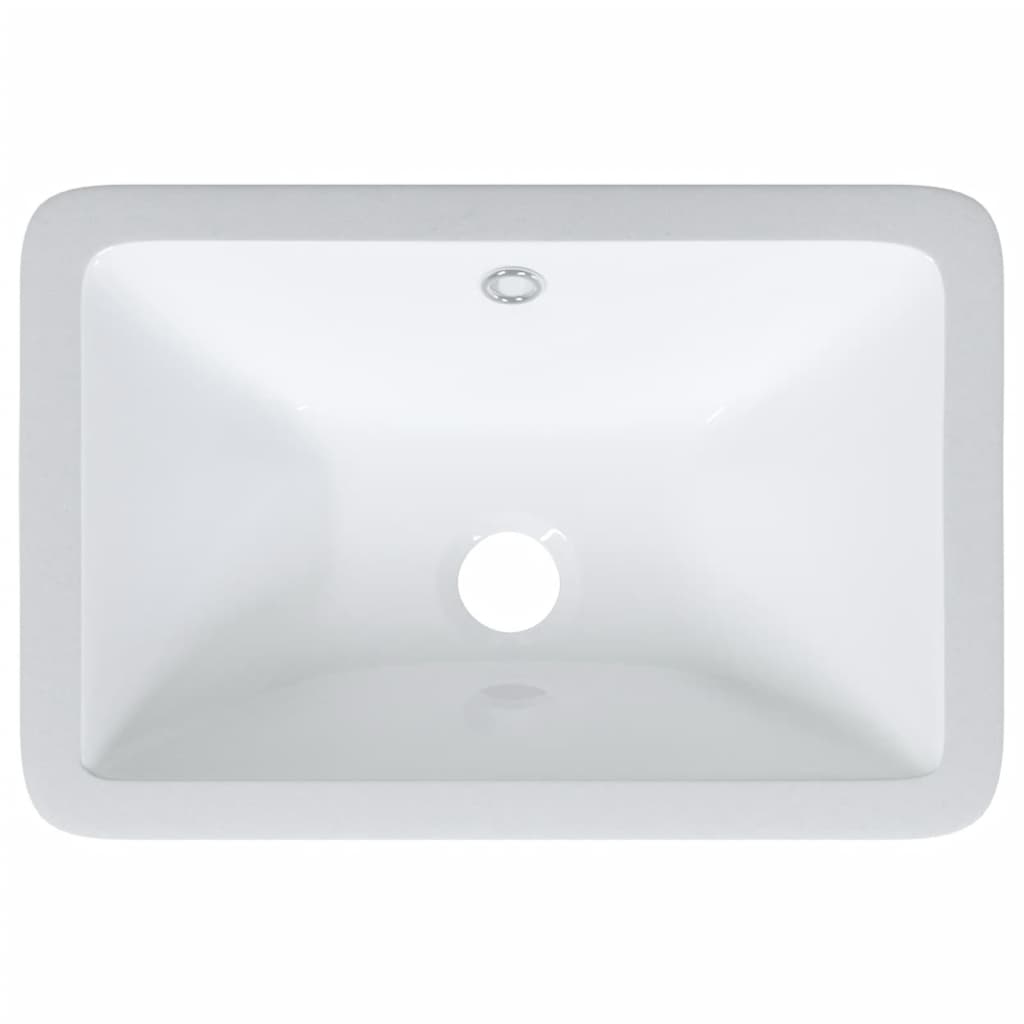 Lavandino da Bagno Bianco 41,5x26x18,5 cm Rettangolare Ceramica 153724