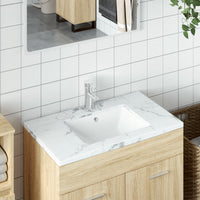 Lavandino da Bagno Bianco 47,5x35x19,5 cm Rettangolare Ceramica 153725