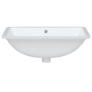 Lavandino da Bagno Bianco 60x40x21 cm Rettangolare in Ceramica 153728