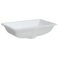 Lavandino da Bagno Bianco 60x40x21 cm Rettangolare in Ceramica 153728