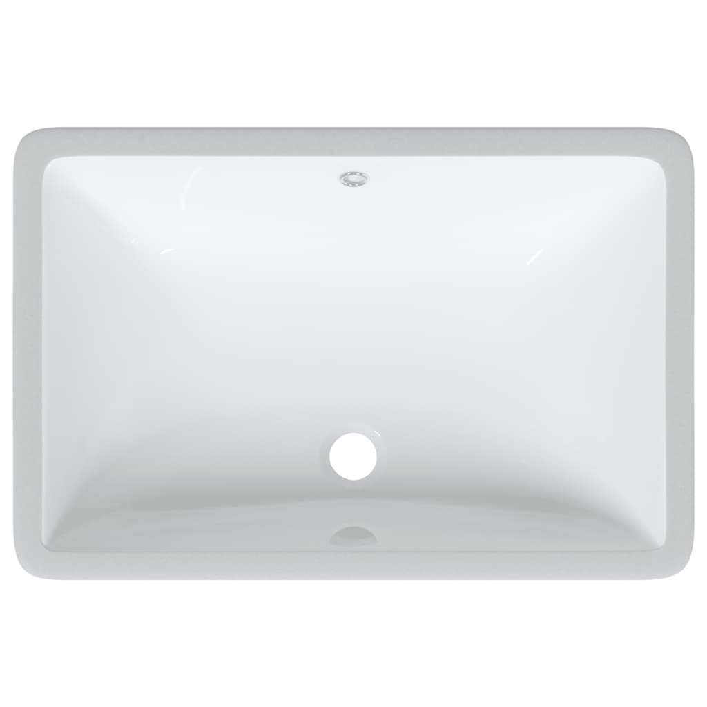 Lavandino da Bagno Bianco 60x40x21 cm Rettangolare in Ceramica 153728