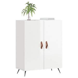 Credenza 69,5x34x90 cm in Legno Multistrato Bianco Lucido 827694