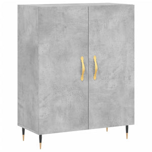 Credenza Grigio Cemento 69,5x34x90 cm in Legno Multistrato 827704