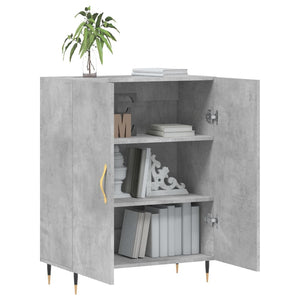 Credenza Grigio Cemento 69,5x34x90 cm in Legno Multistrato 827704