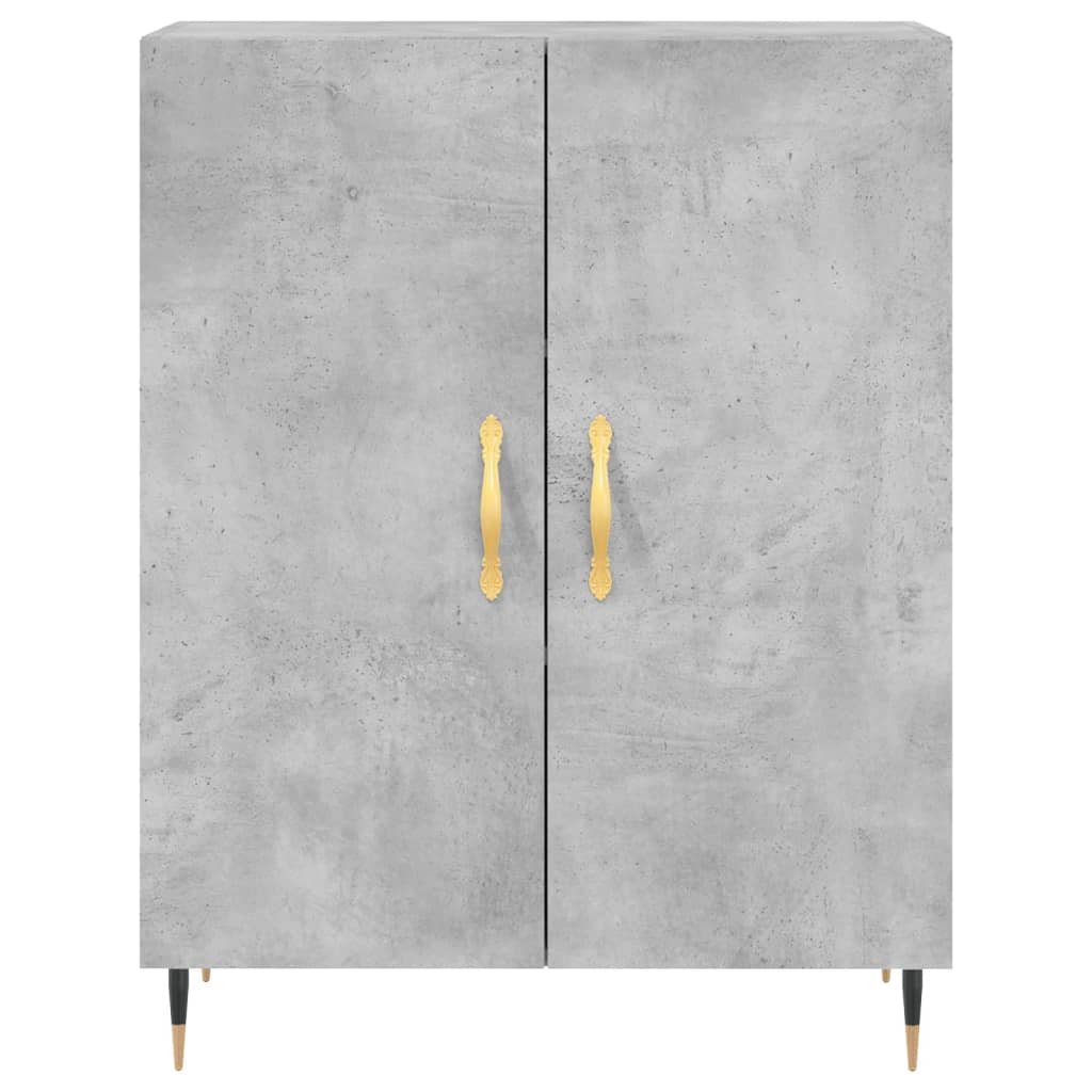 Credenza Grigio Cemento 69,5x34x90 cm in Legno Multistrato 827704