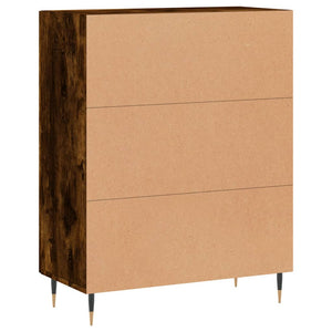 Credenza Rovere Fumo 69,5x34x90 cm in Legno Multistrato 827705