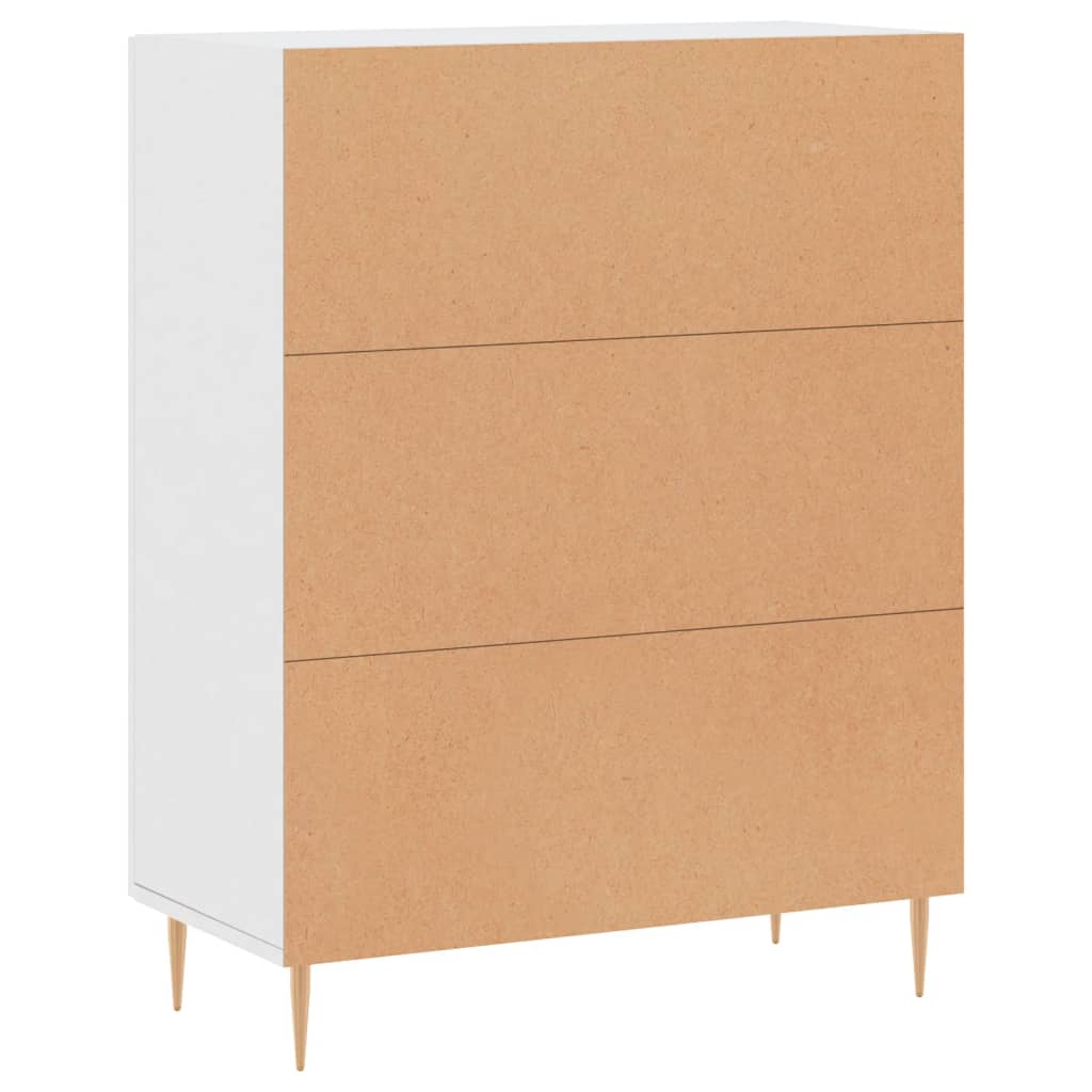 Credenza Bianca 69,5x34x90 cm in Legno Multistrato 827708