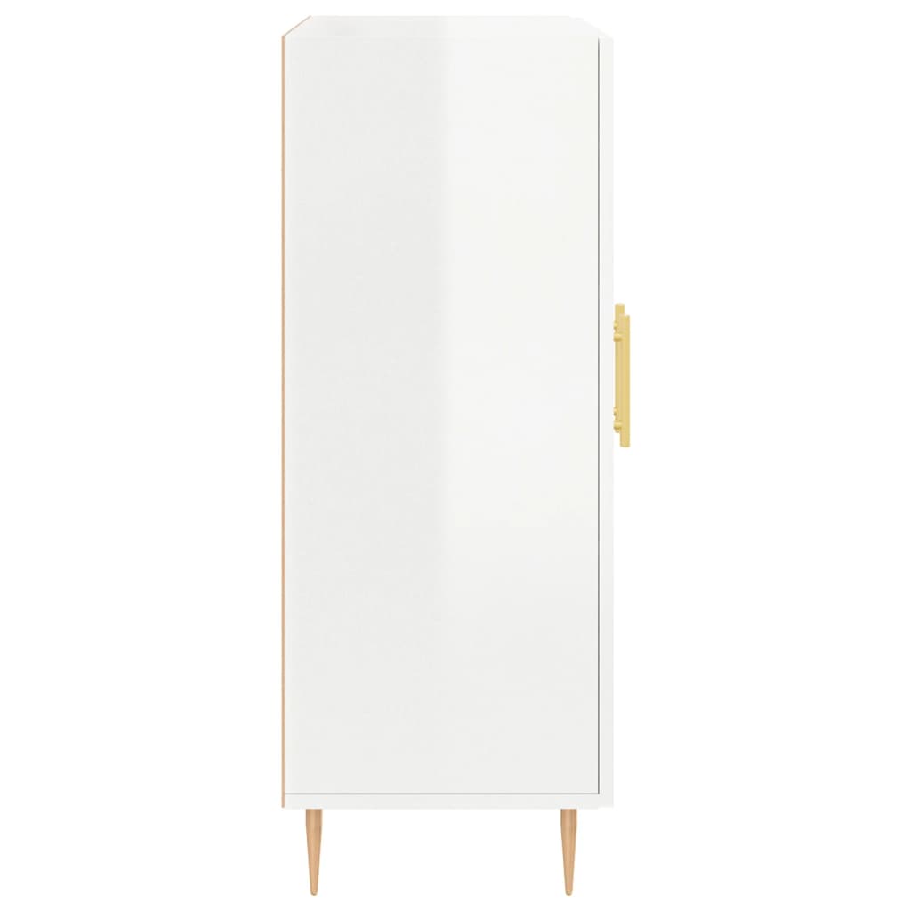 Credenza 69,5x34x90 cm in Legno Multistrato Bianco Lucido 827710