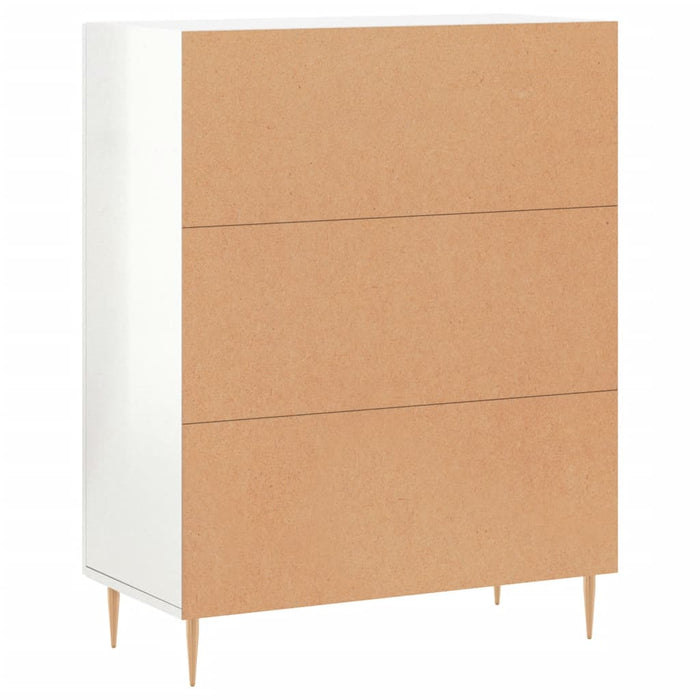 Credenza 69,5x34x90 cm in Legno Multistrato Bianco Lucido 827710