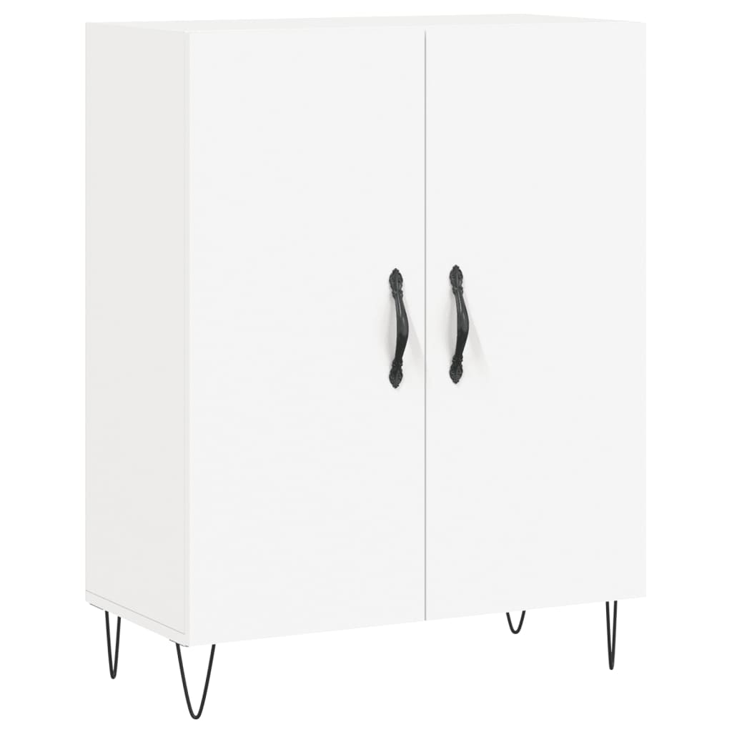 Credenza Bianca 69,5x34x90 cm in Legno Multistrato 827716