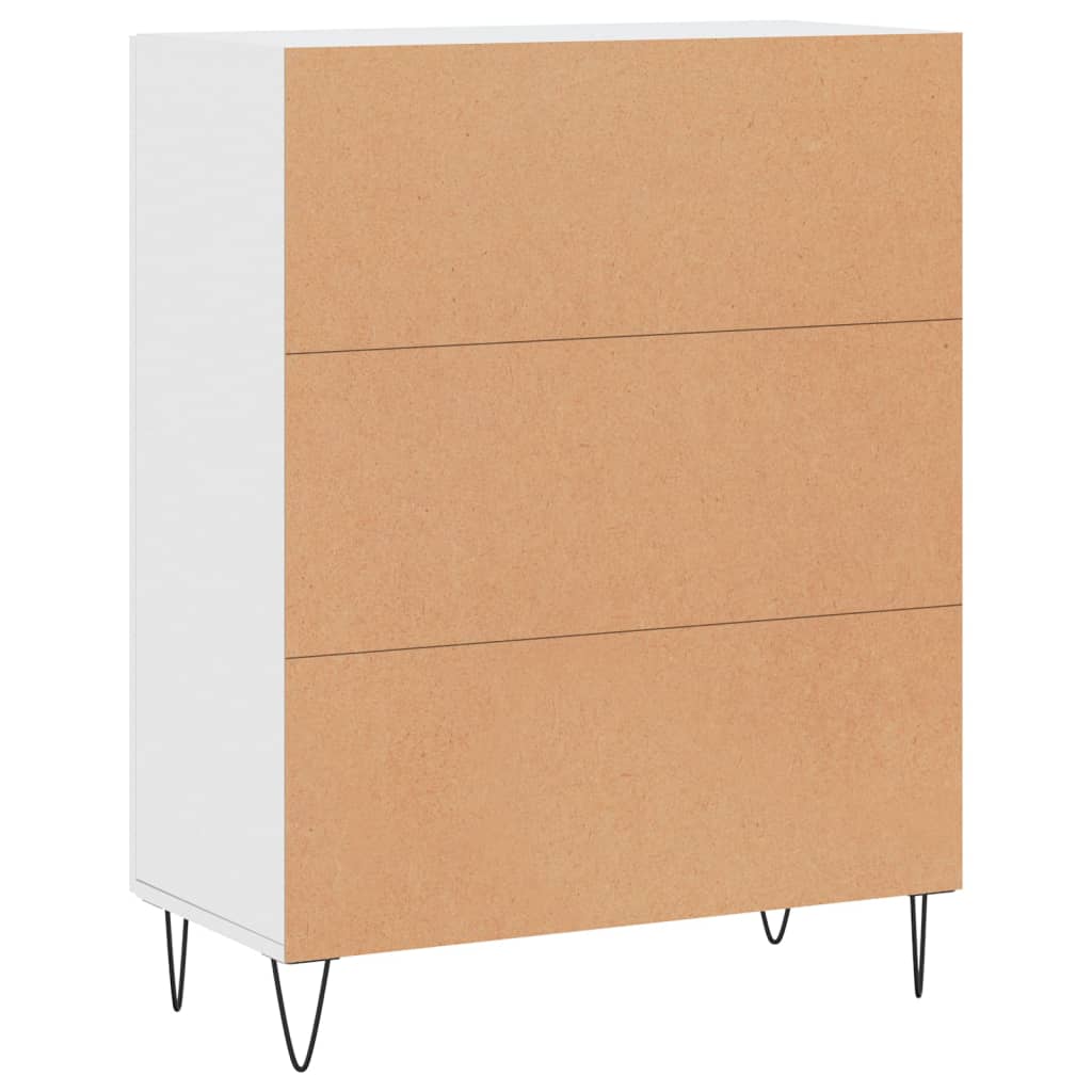 Credenza Bianca 69,5x34x90 cm in Legno Multistrato 827716