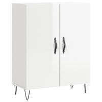 Credenza 69,5x34x90 cm in Legno Multistrato Bianco Lucidocod mxl 79947