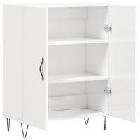 Credenza 69,5x34x90 cm in Legno Multistrato Bianco Lucido 827718